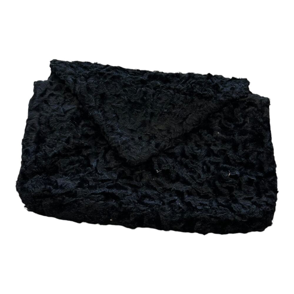 Clutch Purse Envelope Style Fuzzy Retro Vibes